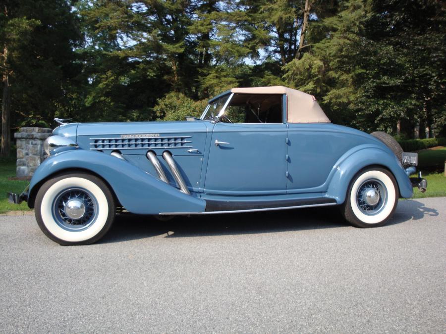  Auburn 852 SC Convertible Coupe 1936 года  (фото 48 из 50)